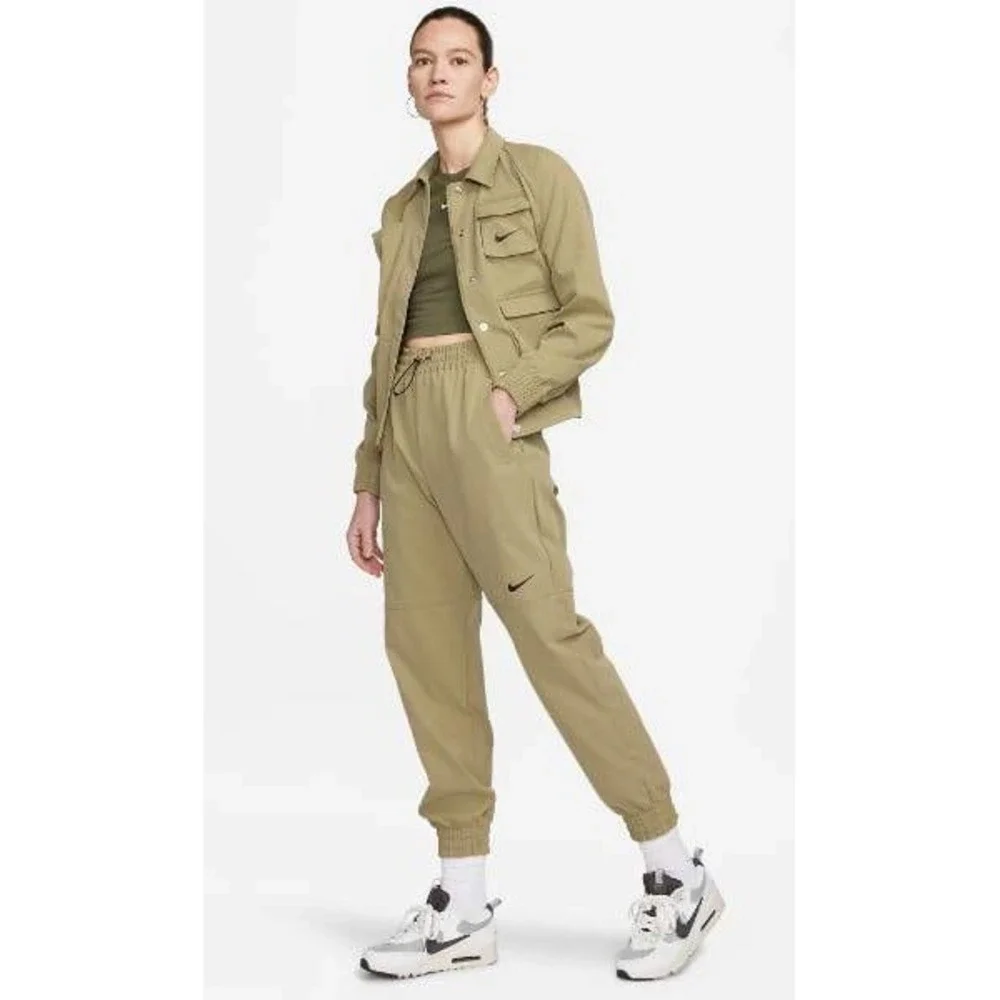 NWT Nike‎ Women's Sportswear Swoosh Woven Pants - Neutral Olive (XX-Large)